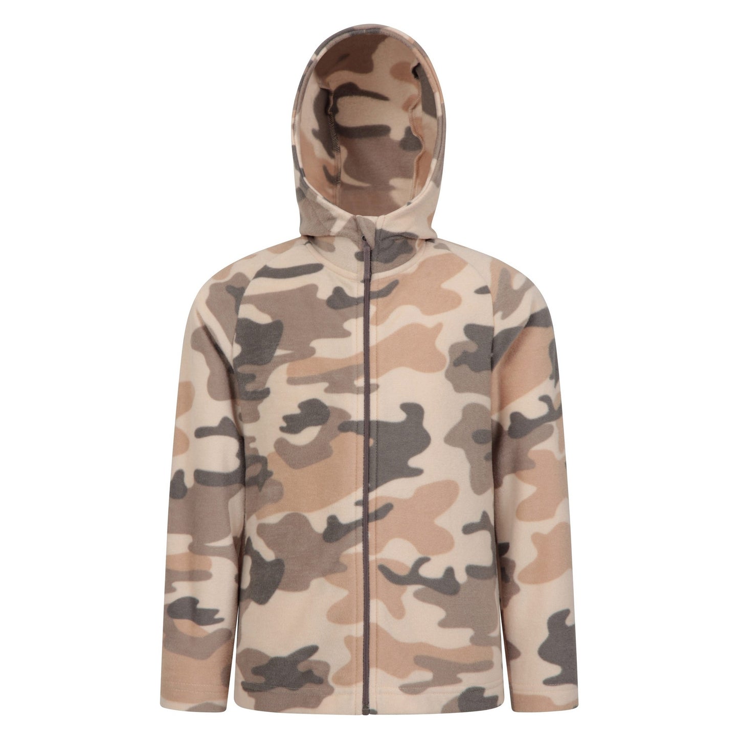 Camouflage Green - Front - Mountain Warehouse Childrens-Kids Pursuit II Camouflage Full Zip Hoodie