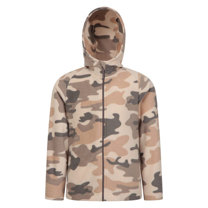 Camouflage Green - Front - Mountain Warehouse Childrens-Kids Pursuit II Camouflage Full Zip Hoodie