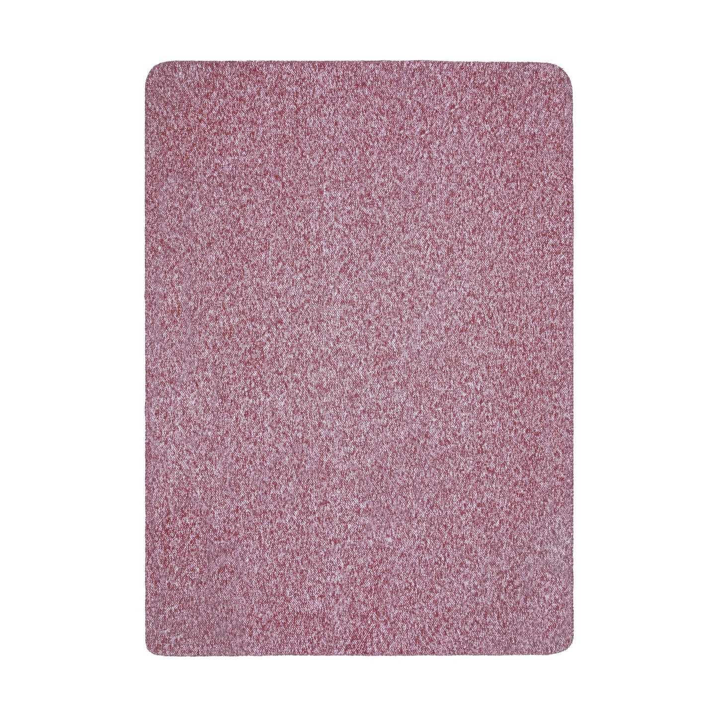 Burgundy - Front - Mountain Warehouse Double Fleece Melange Blanket
