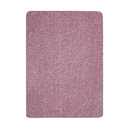 Burgundy - Front - Mountain Warehouse Double Fleece Melange Blanket