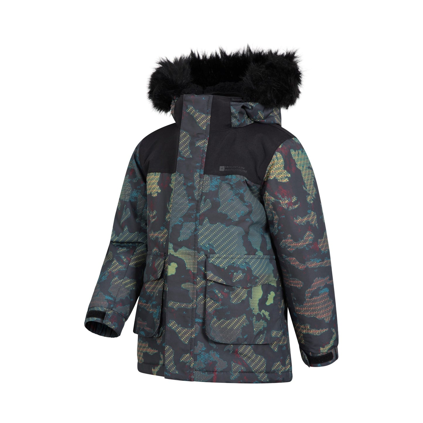 Black - Lifestyle - Mountain Warehouse Childrens-Kids Ranger III Waterproof Jacket
