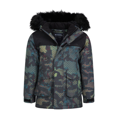 Black - Pack Shot - Mountain Warehouse Childrens-Kids Ranger III Waterproof Jacket