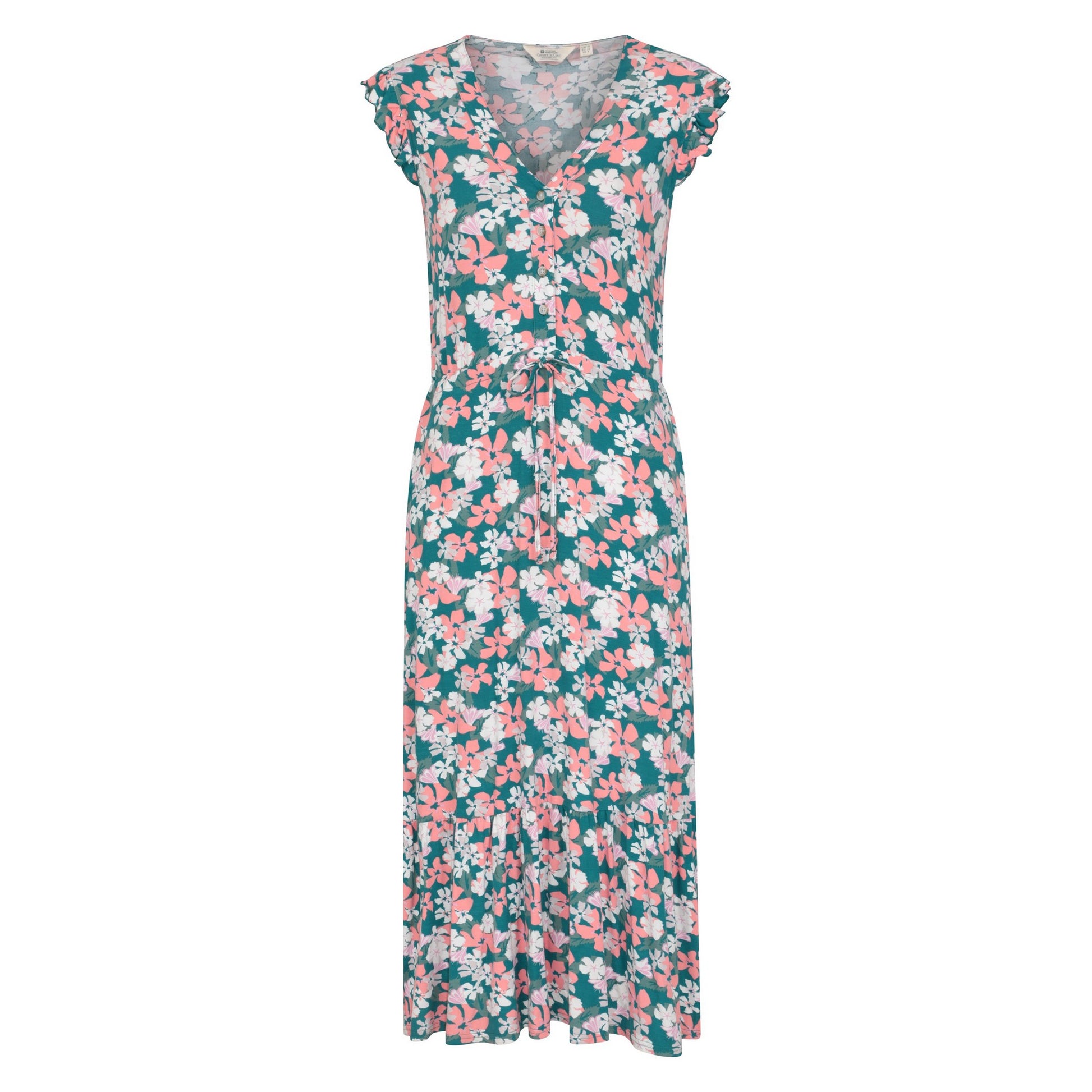 Mixed - Front - Mountain Warehouse Womens-Ladies Cyprus Tiered Ruffles Dress