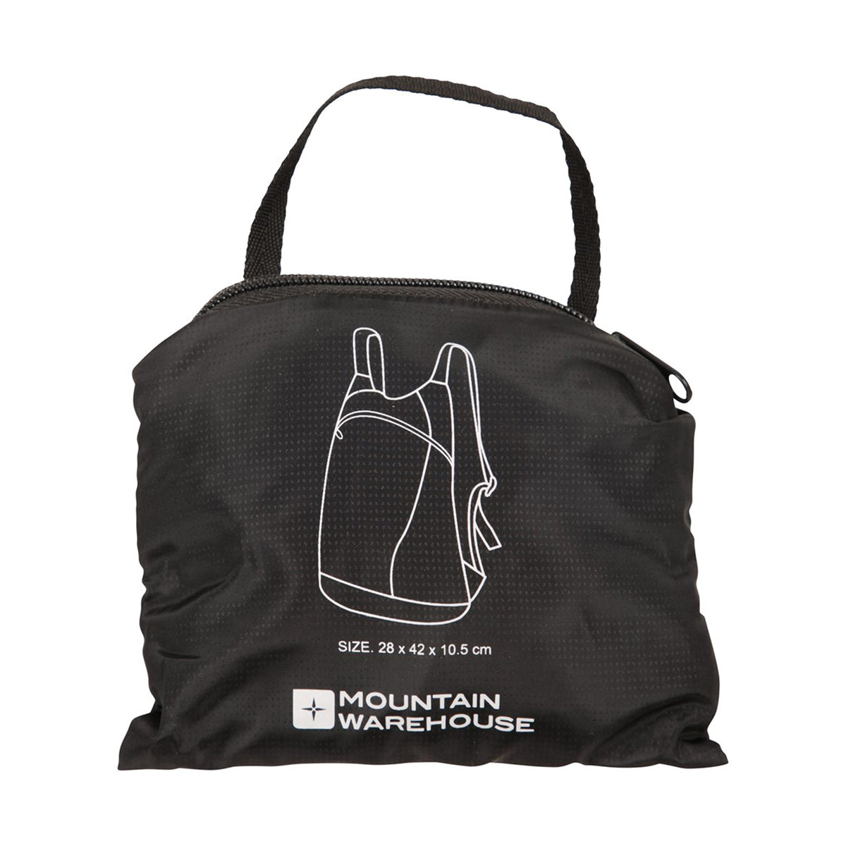 Black - Lifestyle - Mountain Warehouse Packaway Backpack
