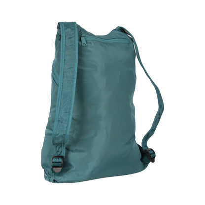 Teal - Back - Mountain Warehouse Packaway Backpack