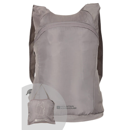 Grey - Front - Mountain Warehouse Packaway Backpack