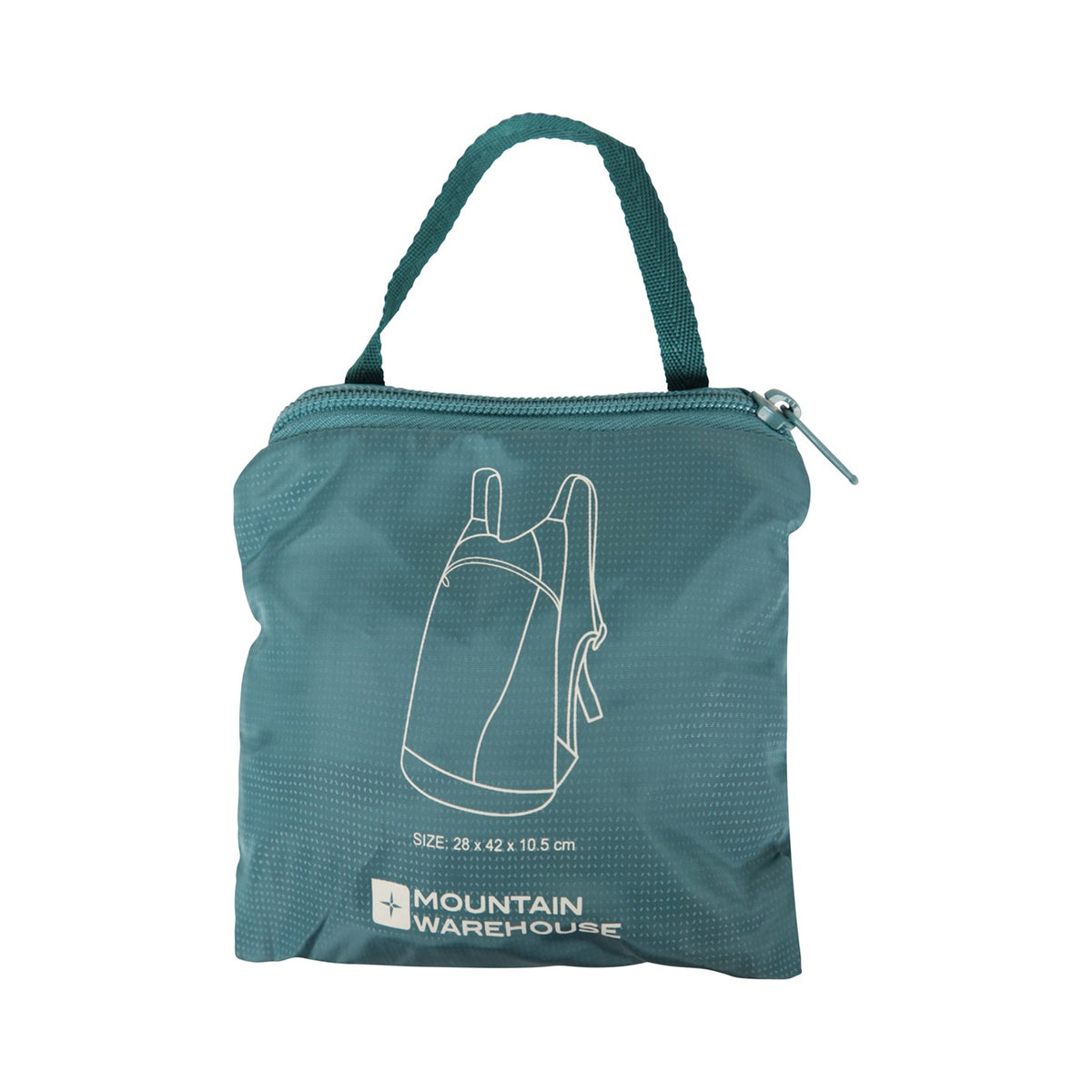 Teal - Lifestyle - Mountain Warehouse Packaway Backpack