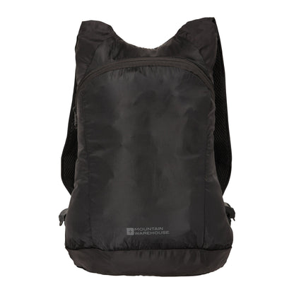 Black - Front - Mountain Warehouse Packaway Backpack