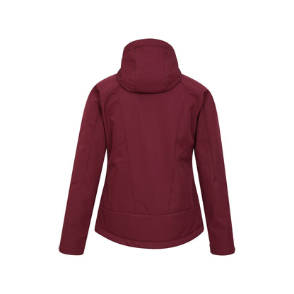 Burgundy - Back - Mountain Warehouse Womens-Ladies Helsinki Recycled Soft Shell Jacket