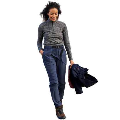 Navy - Side - Mountain Warehouse Womens-Ladies Windermere Hiking Trousers
