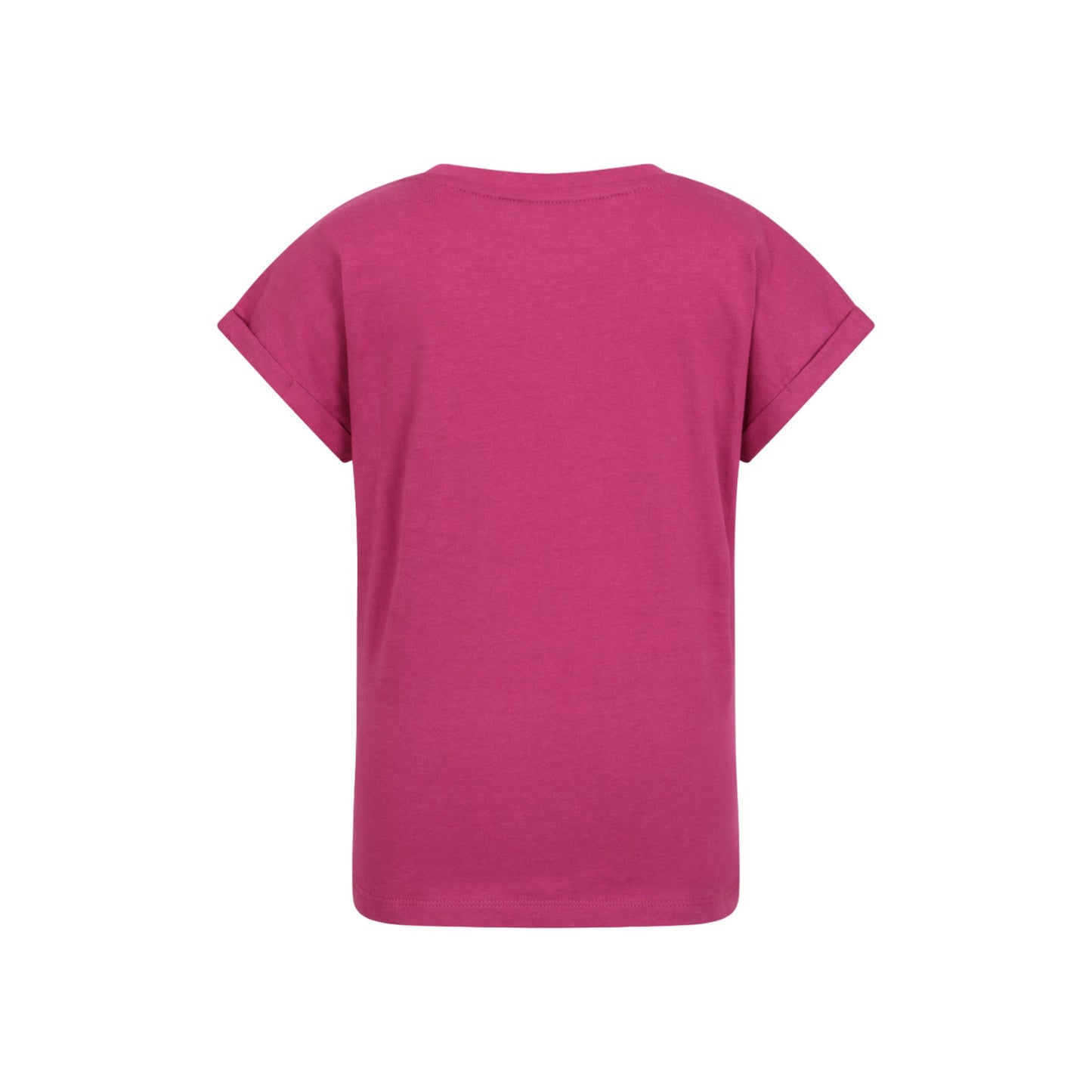 Dark Pink - Back - Mountain Warehouse Childrens-Kids Butterfly Organic Sequins T-Shirt