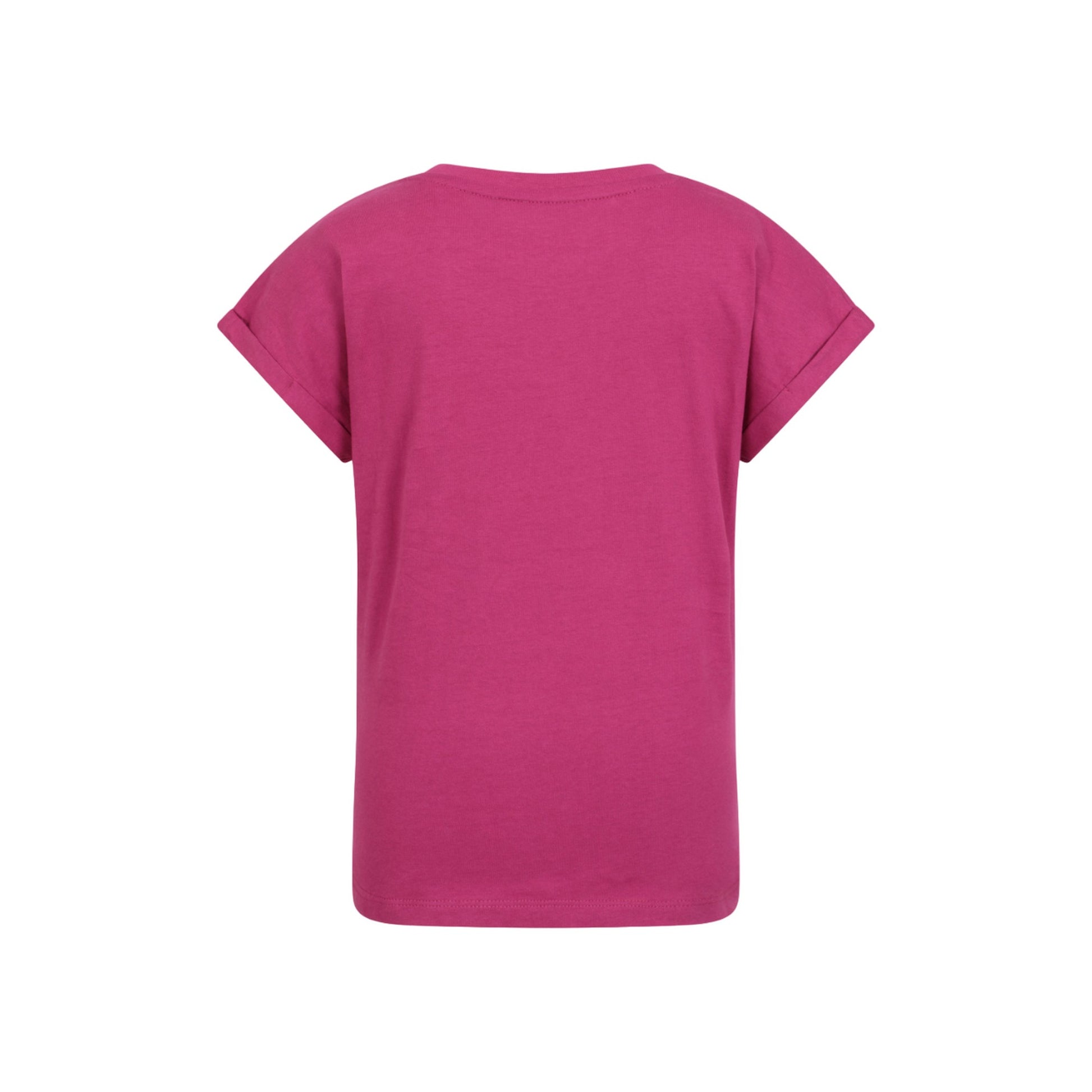 Dark Pink - Back - Mountain Warehouse Childrens-Kids Butterfly Organic Sequins T-Shirt