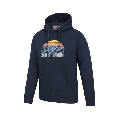 Navy - Side - Mountain Warehouse Mens Spirit Of Adventure Hoodie