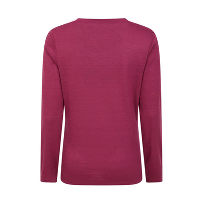 Berry - Back - Mountain Warehouse Womens-Ladies Agra Slub Long-Sleeved Top