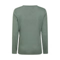 Khaki Green - Back - Mountain Warehouse Womens-Ladies Agra Slub Long-Sleeved Top