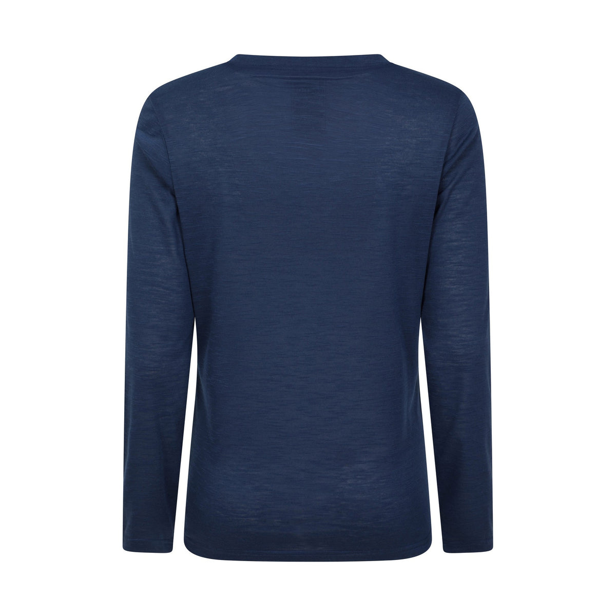 Navy - Back - Mountain Warehouse Womens-Ladies Agra Slub Long-Sleeved Top