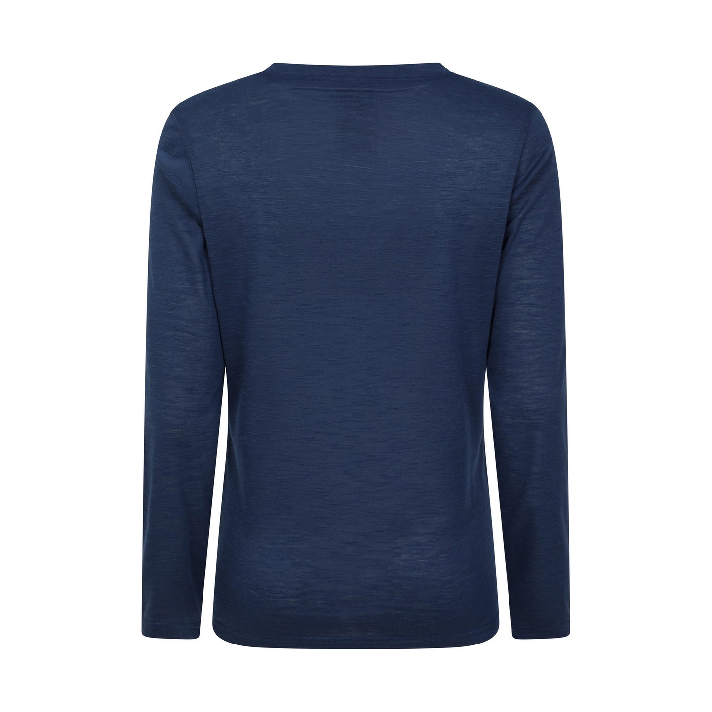 Navy - Back - Mountain Warehouse Womens-Ladies Agra Slub Long-Sleeved Top
