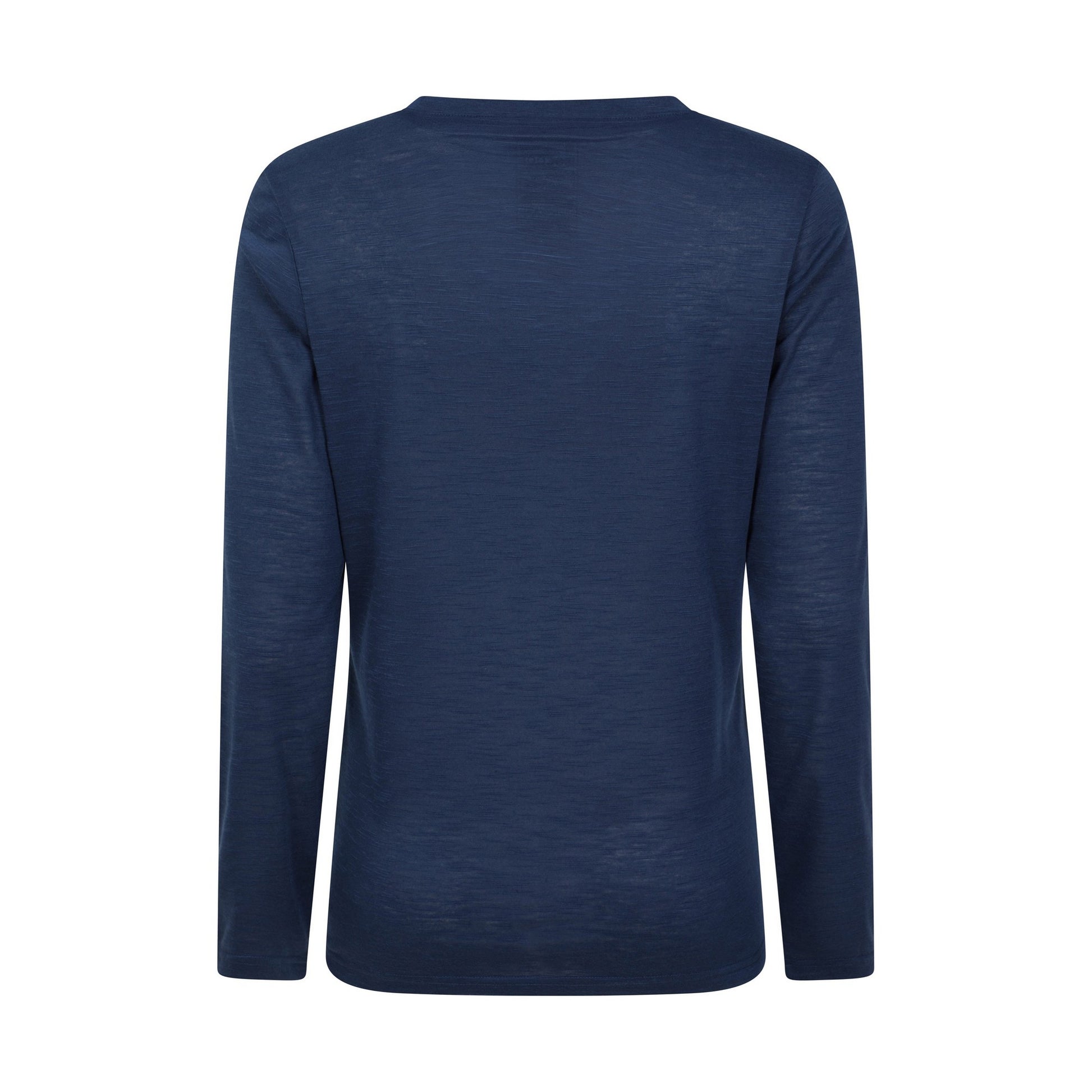 Navy - Back - Mountain Warehouse Womens-Ladies Agra Slub Long-Sleeved Top