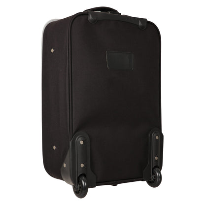 Black - Back - Mountain Warehouse Essentials 2 Wheeled Suitcase