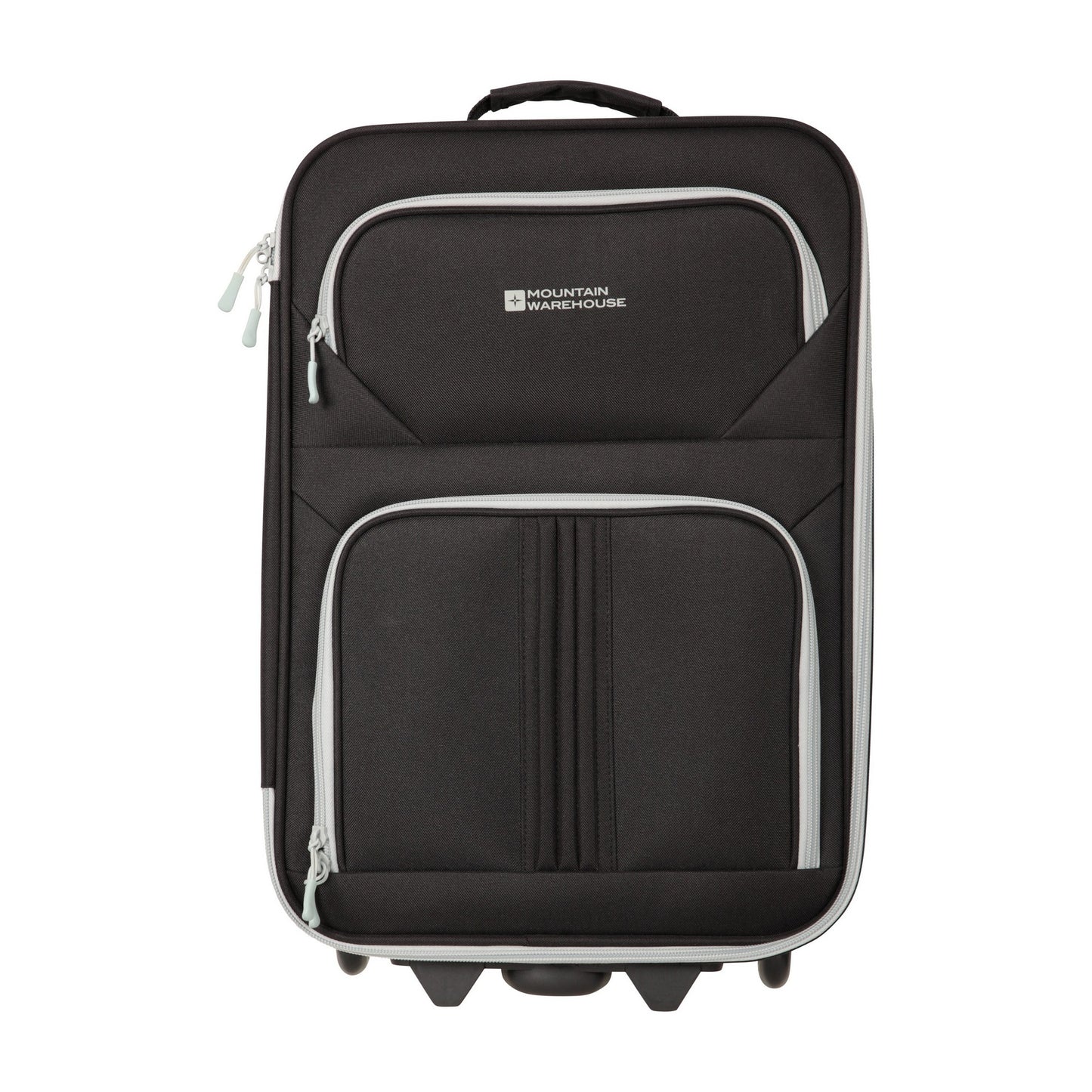 Black - Side - Mountain Warehouse Essentials 2 Wheeled Suitcase