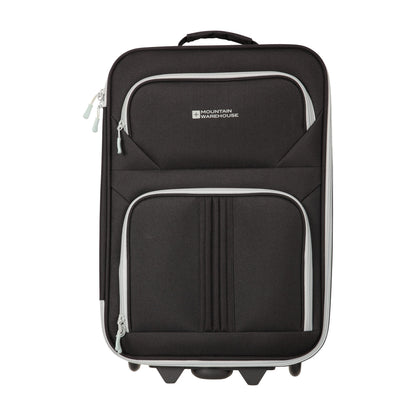 Black - Side - Mountain Warehouse Essentials 2 Wheeled Suitcase