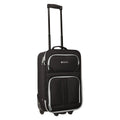 Black - Lifestyle - Mountain Warehouse Essentials 2 Wheeled Suitcase