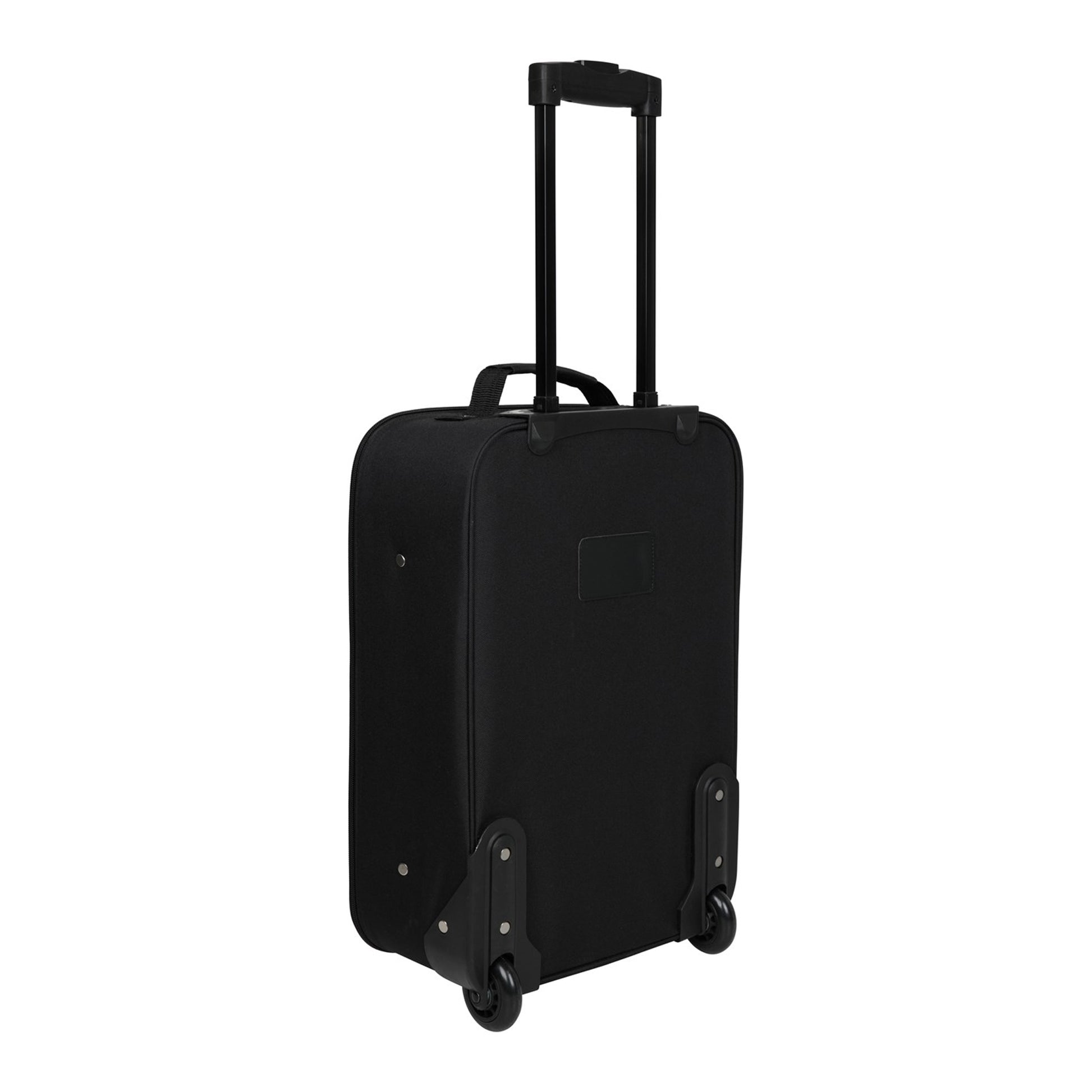 Jet Black - Back - Mountain Warehouse Essentials 2 Wheeled Suitcase