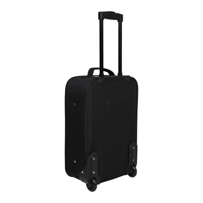 Jet Black - Back - Mountain Warehouse Essentials 2 Wheeled Suitcase