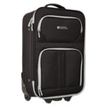 Black - Front - Mountain Warehouse Essentials 2 Wheeled Suitcase