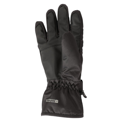 Jet Black - Back - Mountain Warehouse Womens-Ladies Glide Waterproof Ski Gloves