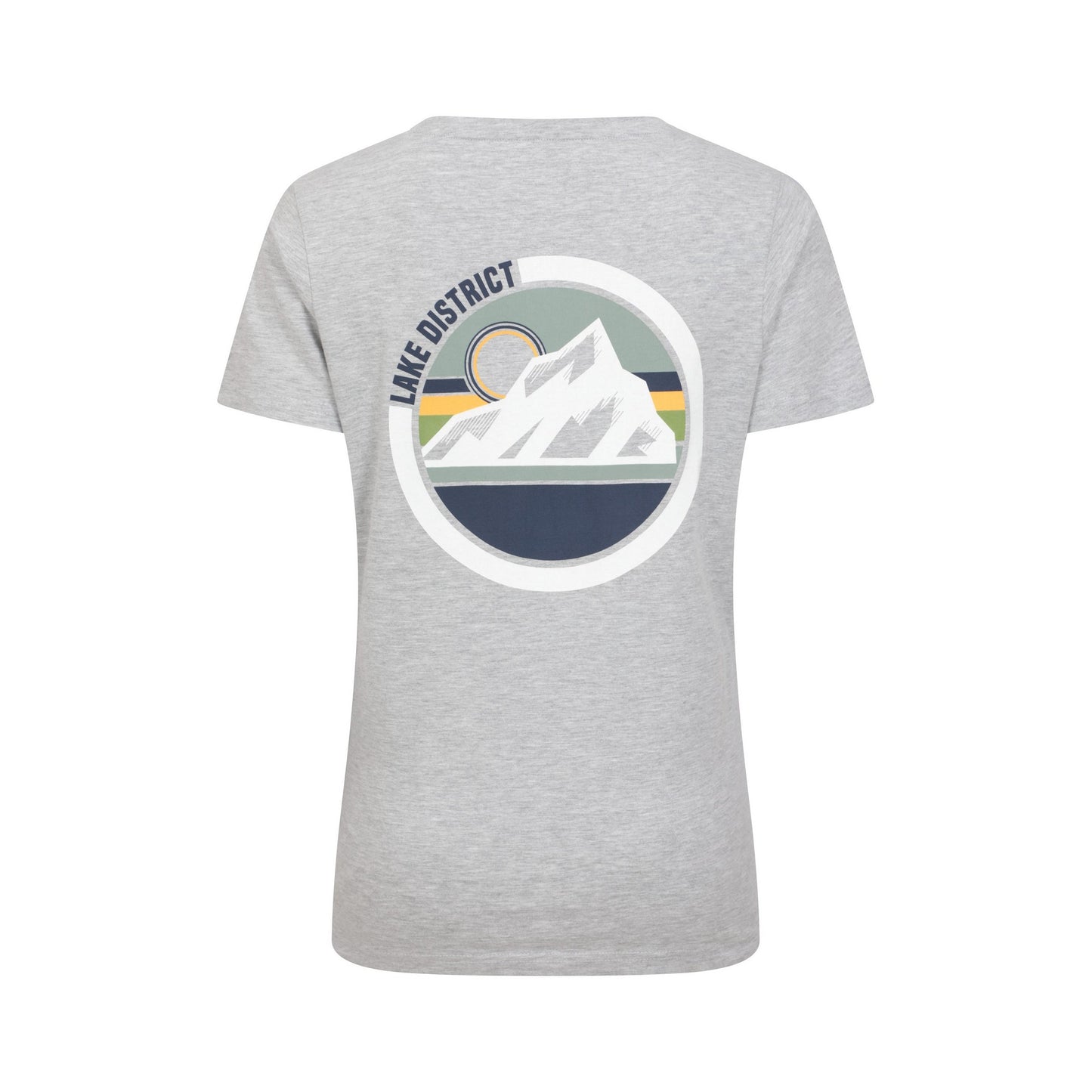 Grey - Back - Mountain Warehouse Womens-Ladies Lake District Tree Ring Organic T-Shirt