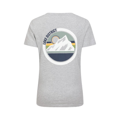 Grey - Back - Mountain Warehouse Womens-Ladies Lake District Tree Ring Organic T-Shirt