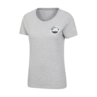 Grey - Side - Mountain Warehouse Womens-Ladies Lake District Tree Ring Organic T-Shirt