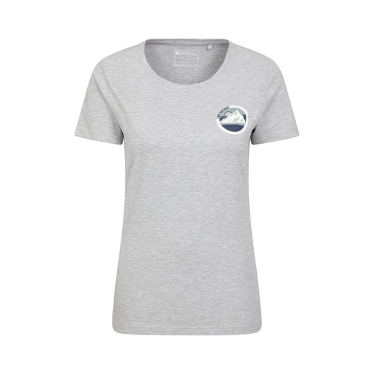 Grey - Front - Mountain Warehouse Womens-Ladies Lake District Tree Ring Organic T-Shirt