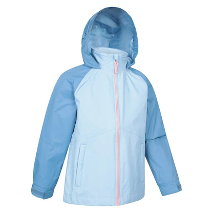 Teal - Side - Mountain Warehouse Childrens-Kids Torrent II Waterproof Jacket