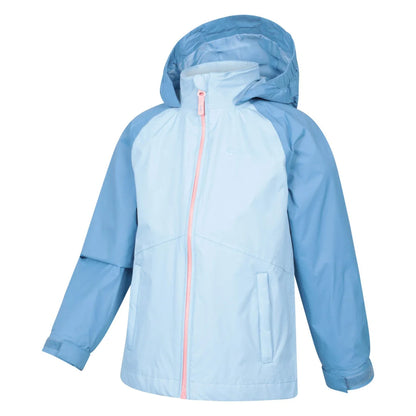 Teal - Lifestyle - Mountain Warehouse Childrens-Kids Torrent II Waterproof Jacket