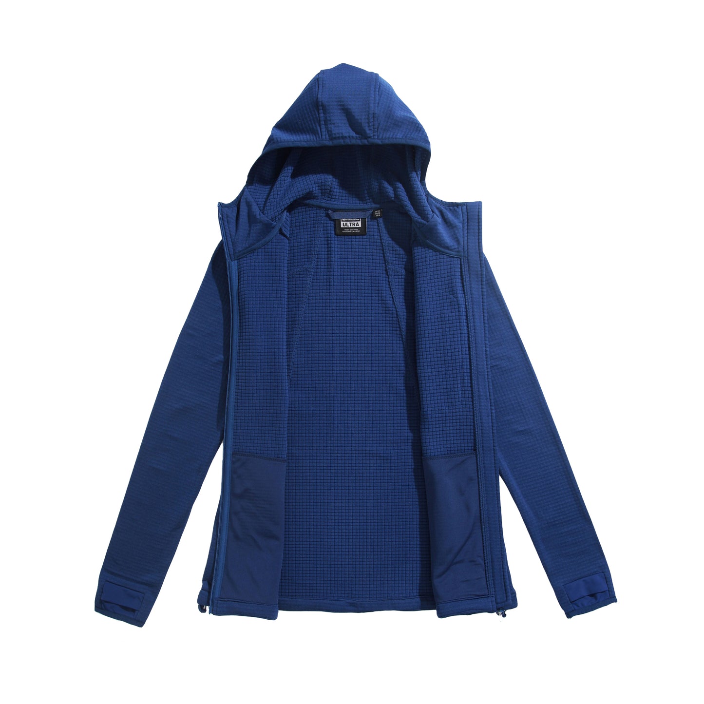 Blue - Back - Mountain Warehouse Womens-Ladies Ultra Crevasse Hooded Fleece Jacket