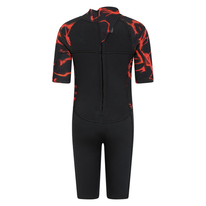 Electric Blue - Back - Mountain Warehouse Childrens-Kids Shorty Wetsuit