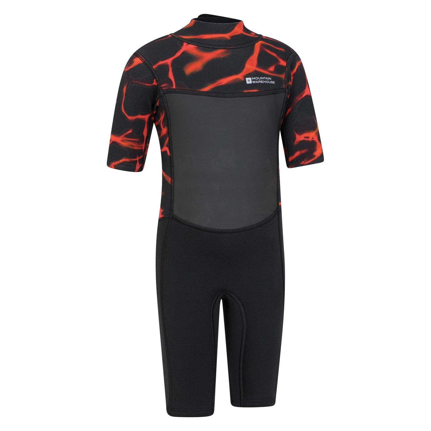 Electric Blue - Side - Mountain Warehouse Childrens-Kids Shorty Wetsuit