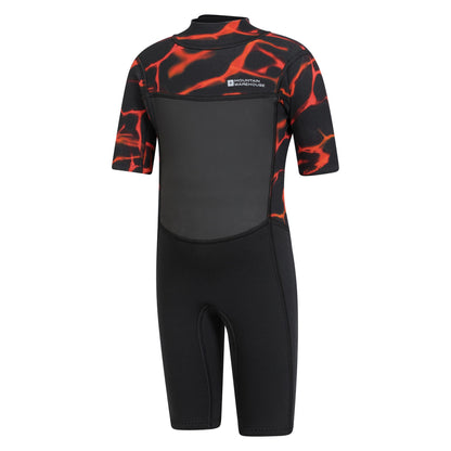 Electric Blue - Lifestyle - Mountain Warehouse Childrens-Kids Shorty Wetsuit