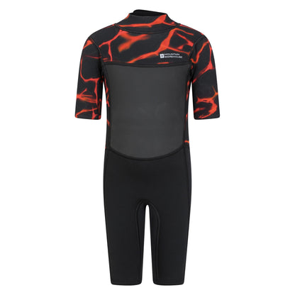 Electric Blue - Front - Mountain Warehouse Childrens-Kids Shorty Wetsuit