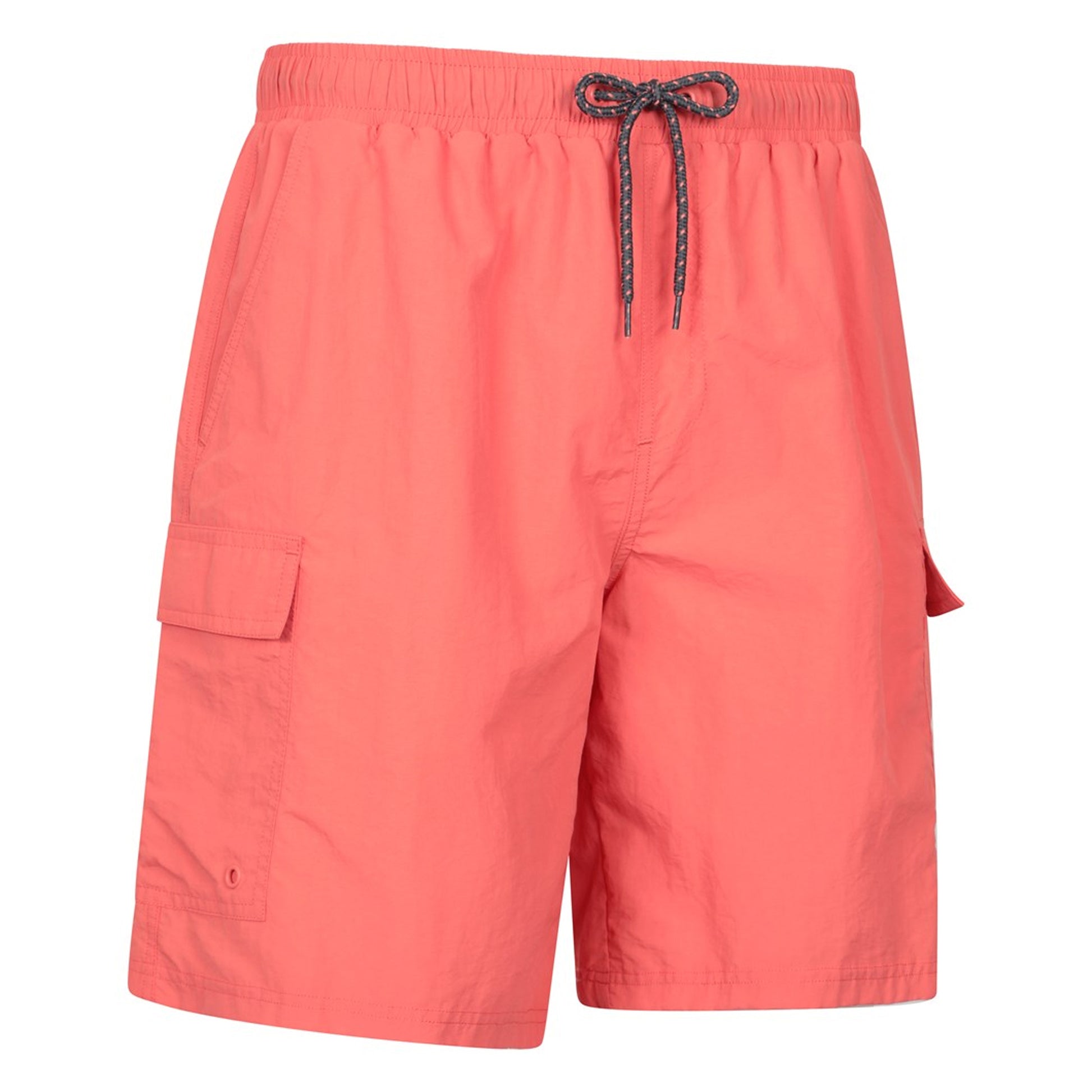 Coral - Side - Mountain Warehouse Mens Shoreline Cargo Board Shorts