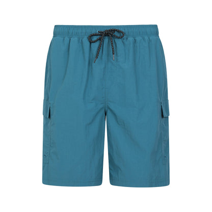 Petrol - Front - Mountain Warehouse Mens Shoreline Cargo Board Shorts