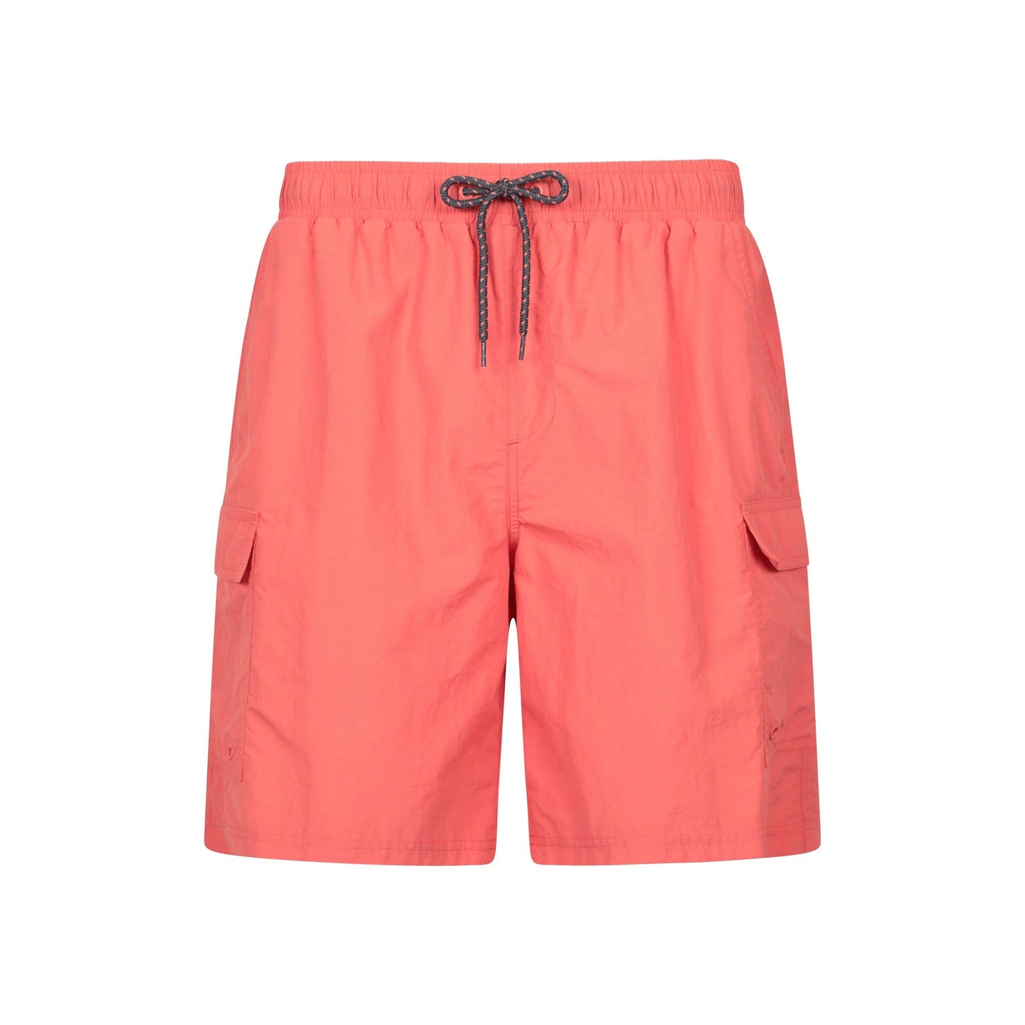 Coral - Front - Mountain Warehouse Mens Shoreline Cargo Board Shorts