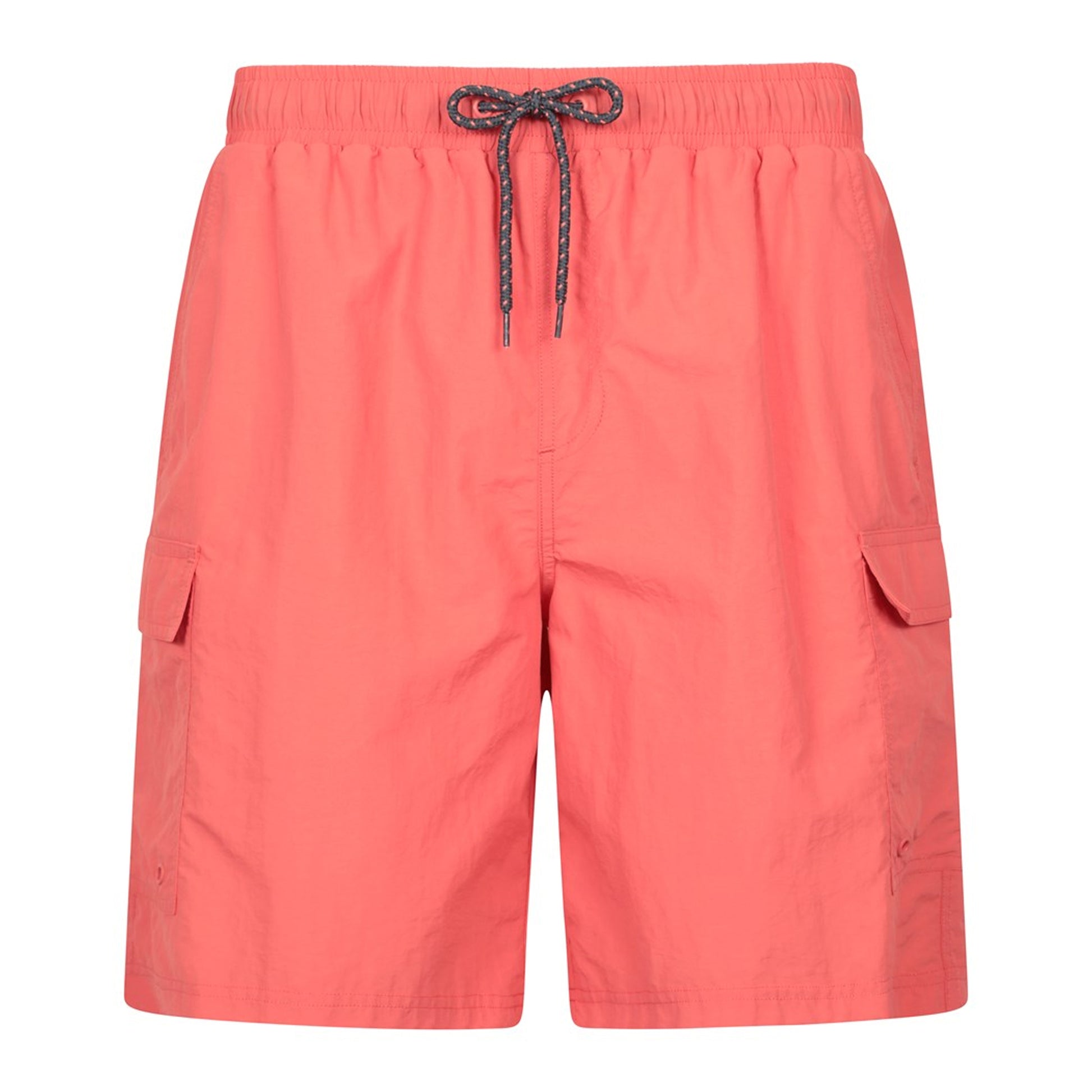 Coral - Front - Mountain Warehouse Mens Shoreline Cargo Board Shorts