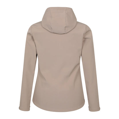 Dark Beige - Back - Mountain Warehouse Womens-Ladies Exodus Water Resistant Soft Shell Jacket