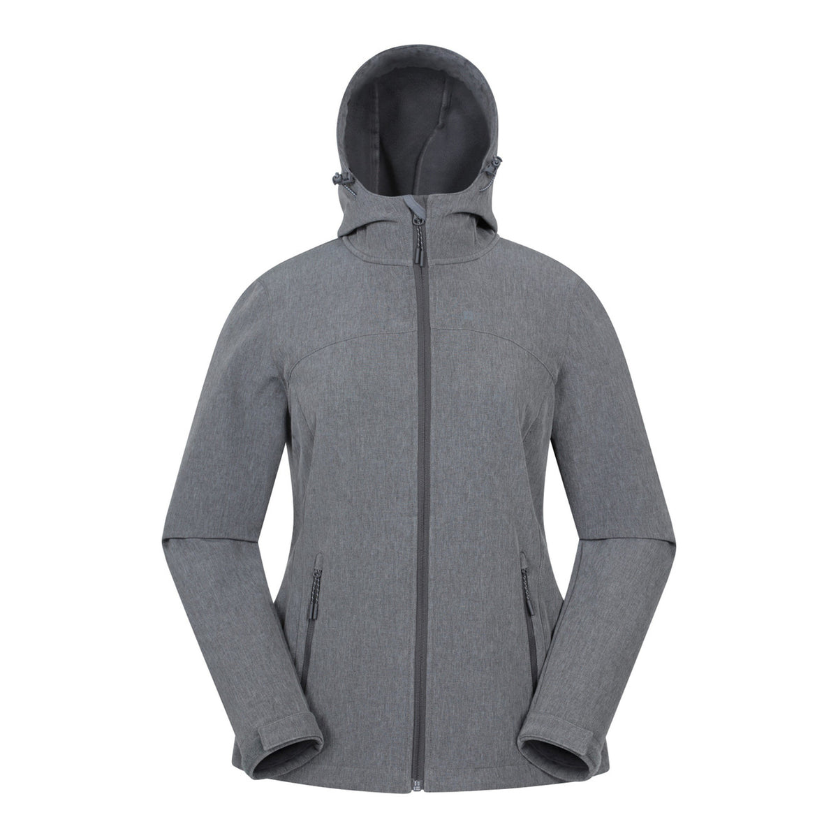 Dark Grey - Front - Mountain Warehouse Womens-Ladies Exodus Water Resistant Soft Shell Jacket