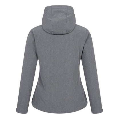 Dark Grey - Back - Mountain Warehouse Womens-Ladies Exodus Water Resistant Soft Shell Jacket