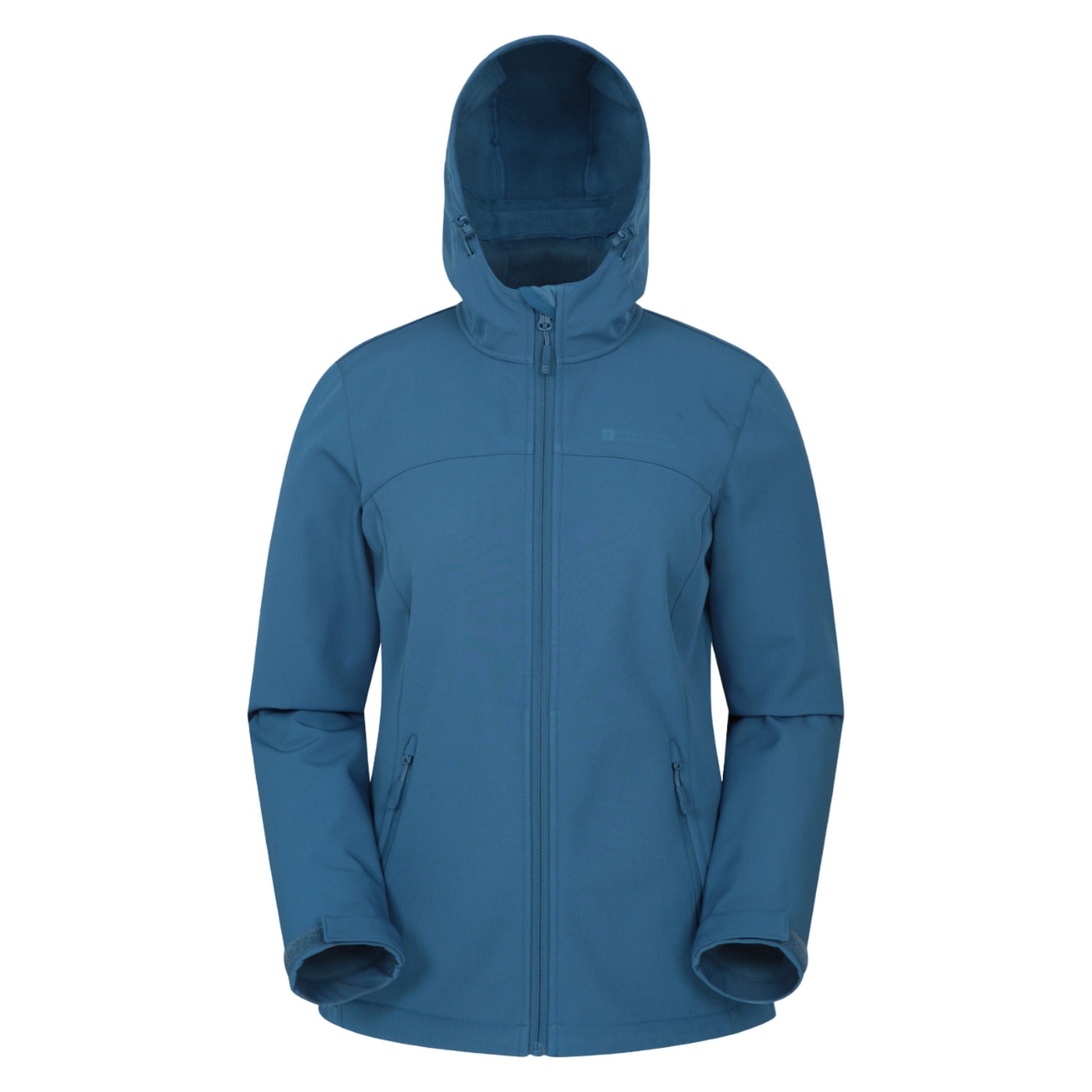 Blue - Front - Mountain Warehouse Womens-Ladies Exodus Water Resistant Soft Shell Jacket