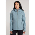 Pale Green - Front - Mountain Warehouse Womens-Ladies Exodus Water Resistant Soft Shell Jacket